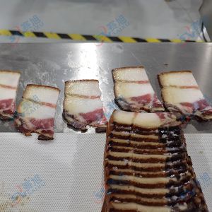 多功能熟肉切片機(jī)，切熏肉片厚薄均勻效果贊!